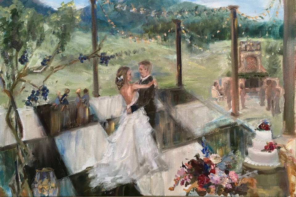 Vineyard First Dance 16x20