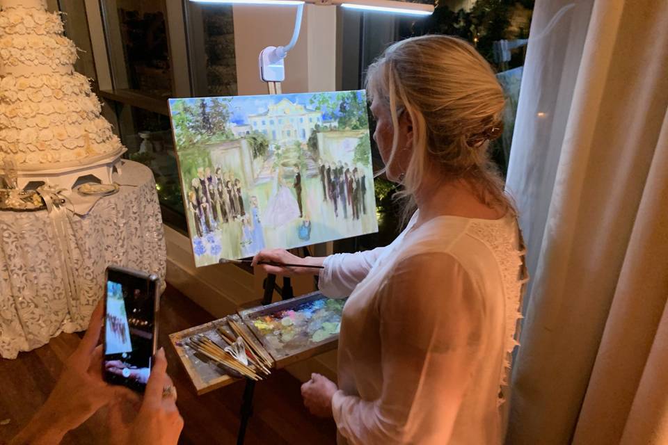 Ann Bailey painting live