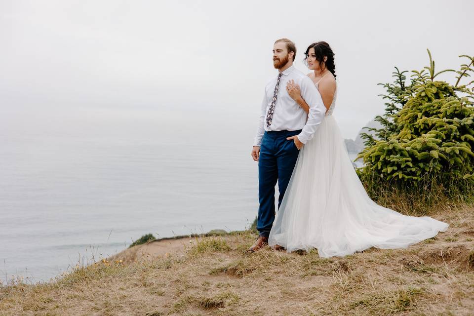 Cliff side elopement