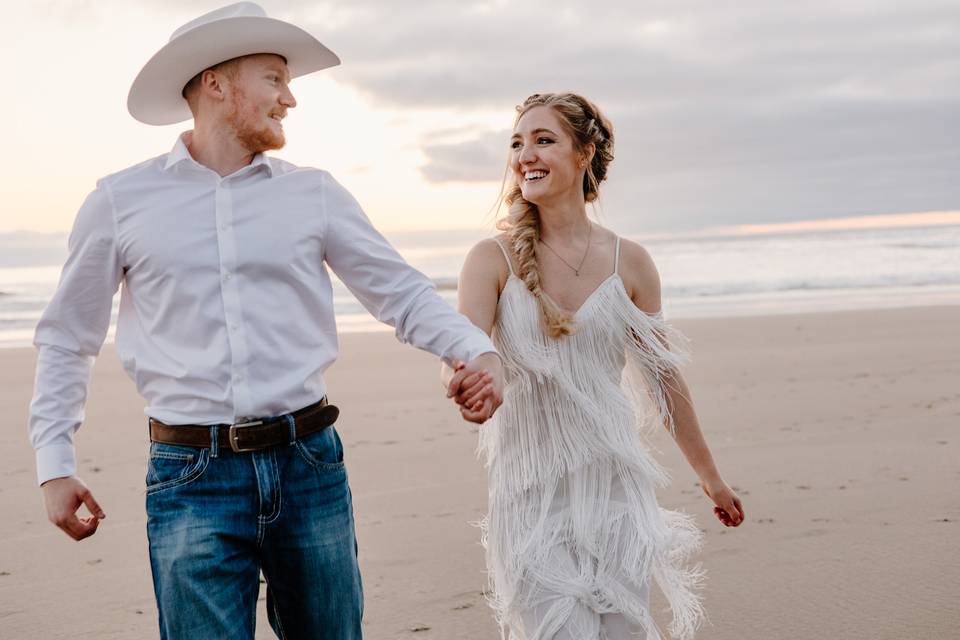 Beach dancing