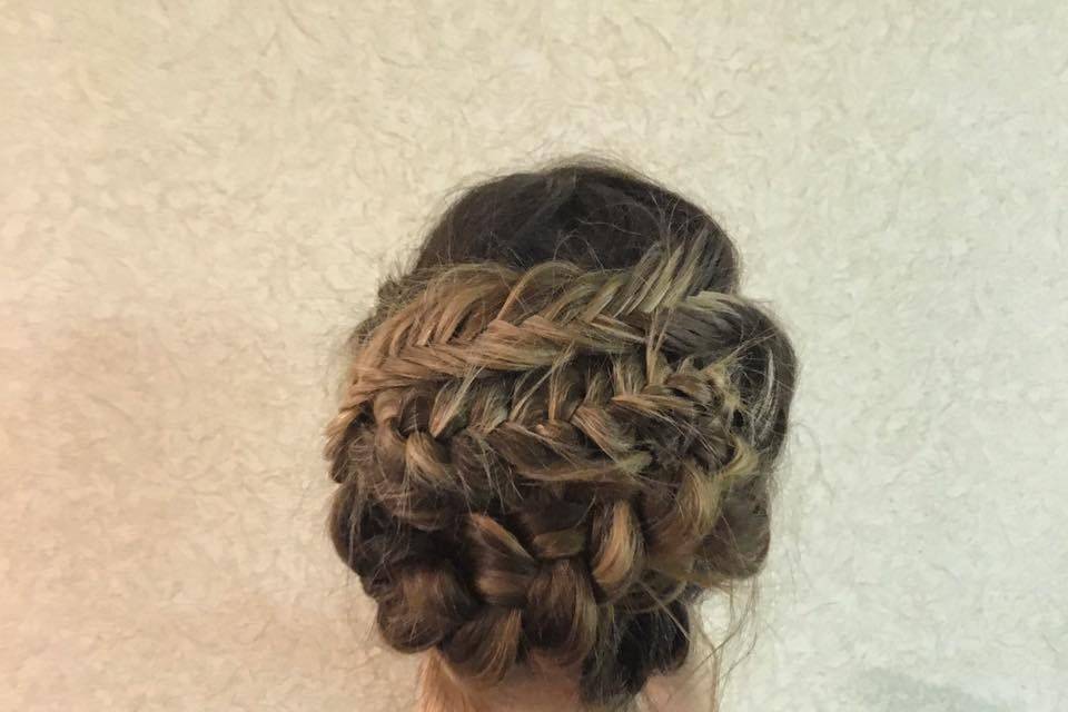 Braided updo