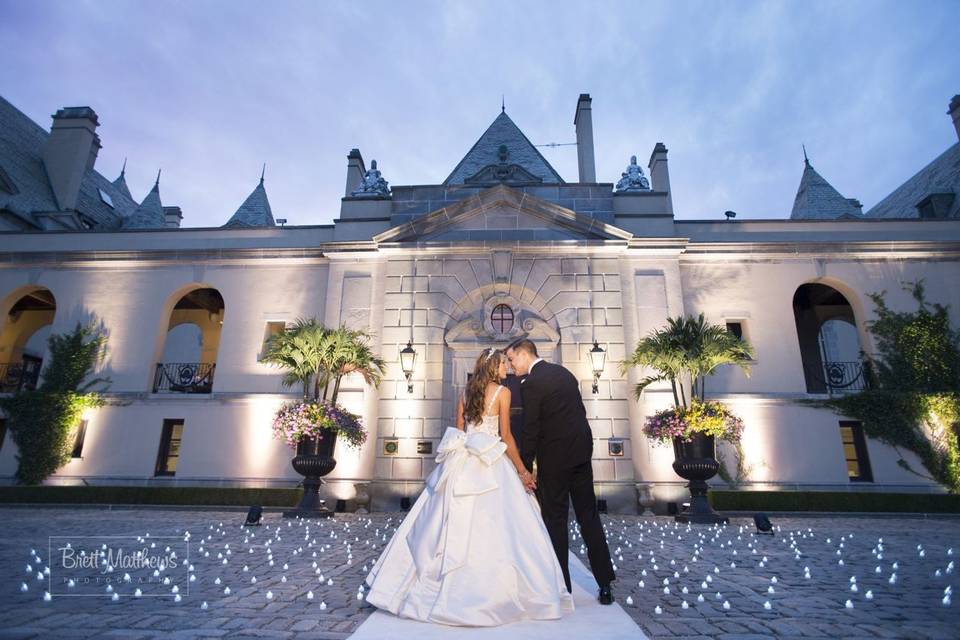 Celebrating at the reception