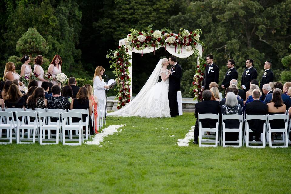 The ceremony in progress