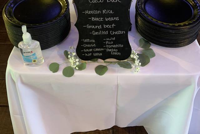 Elegant menu display