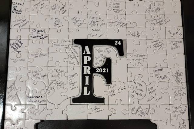 Custom made wooden puzzle