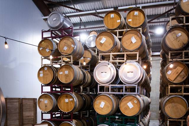 Barrel room bridal suite