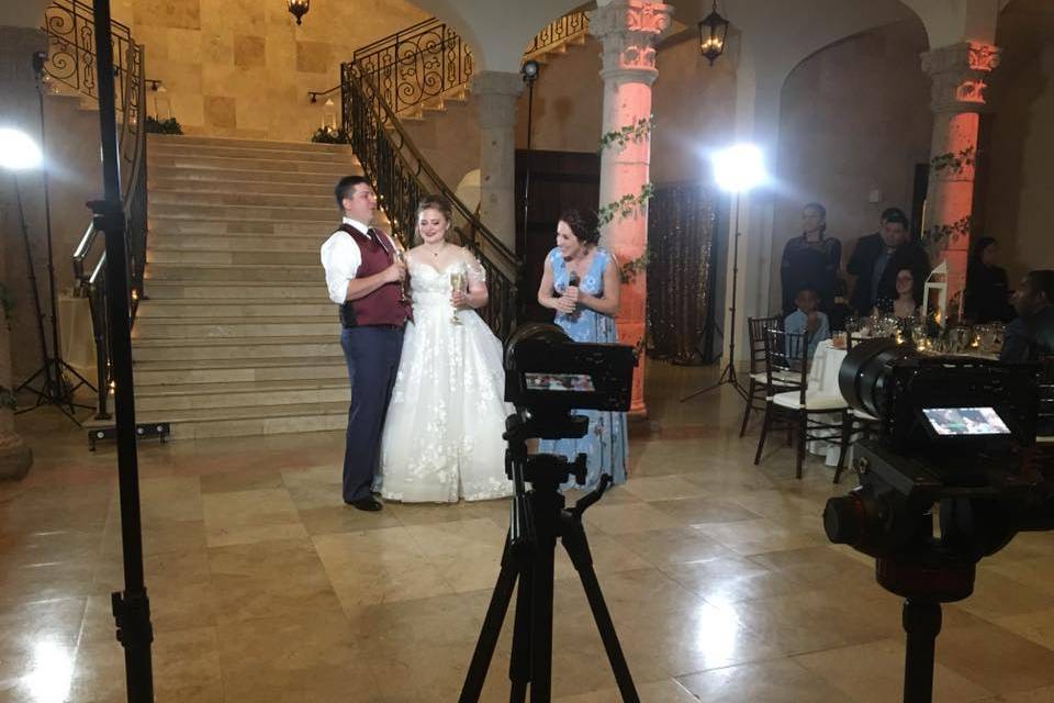 Behind the scenes wedding