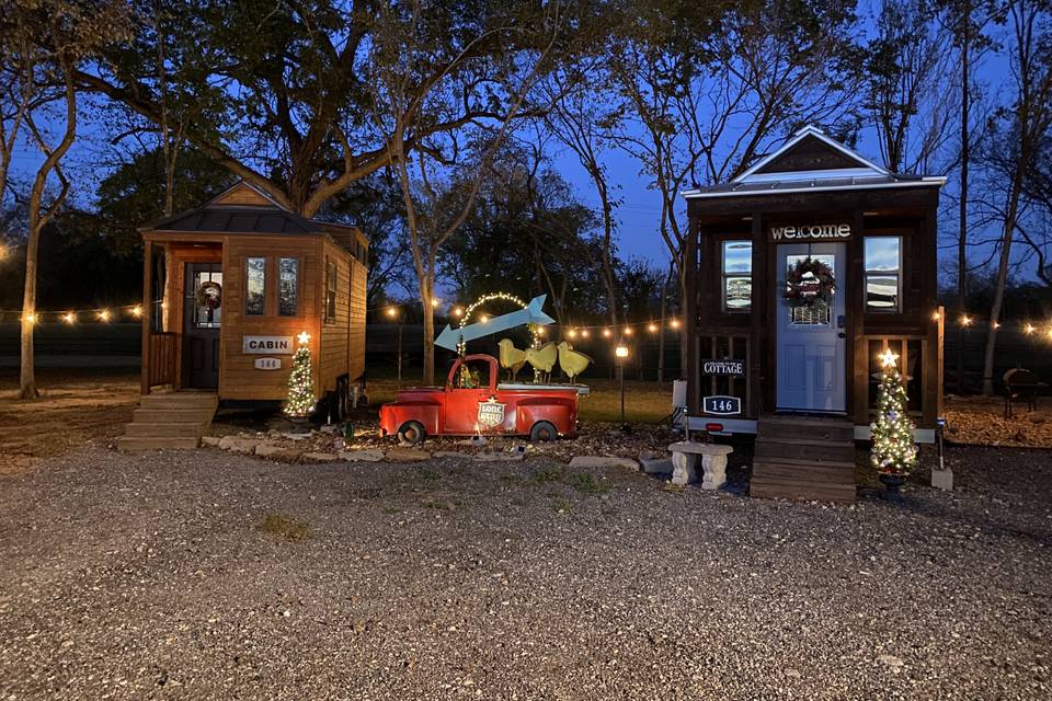 Tiny Cottages at Christmas