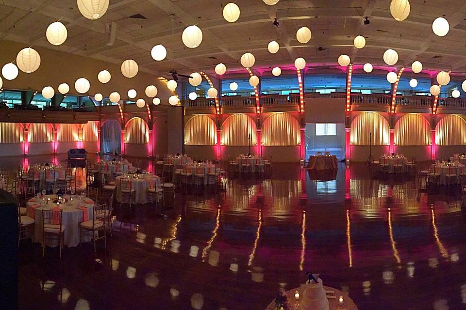 Wedding reception area