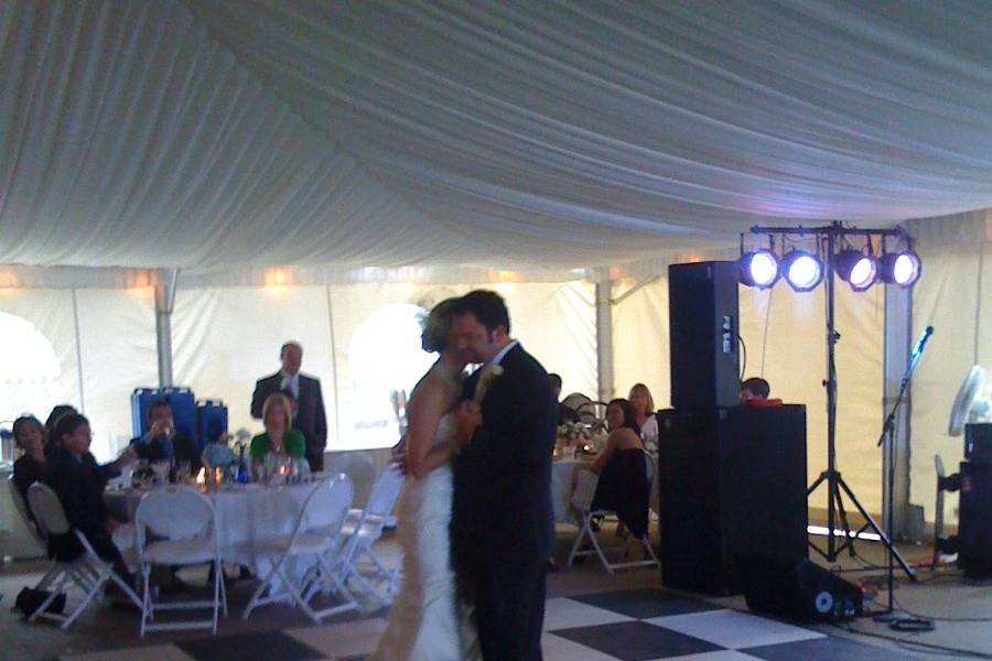 first dance - outdoor elegance