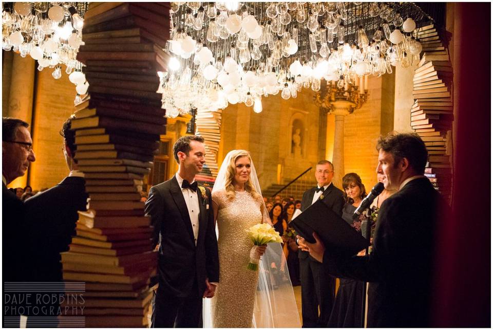 Craig and Jessie got married at the New York Public Library, in one of the most elegant ceremonies I've ever seen.