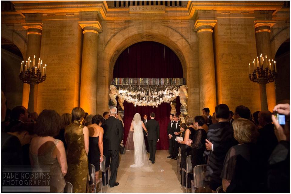 Craig and Jessie got married at the New York Public Library, in one of the most elegant ceremonies I've ever seen.