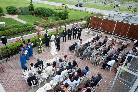 Shot of Josann and Sam's wedding from the Hubble telescope