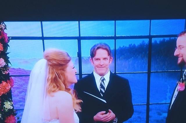 On Valentine's Day, 2014, I appeared on 'The Rachael Ray Show', presiding over a vow renewal ceremony.