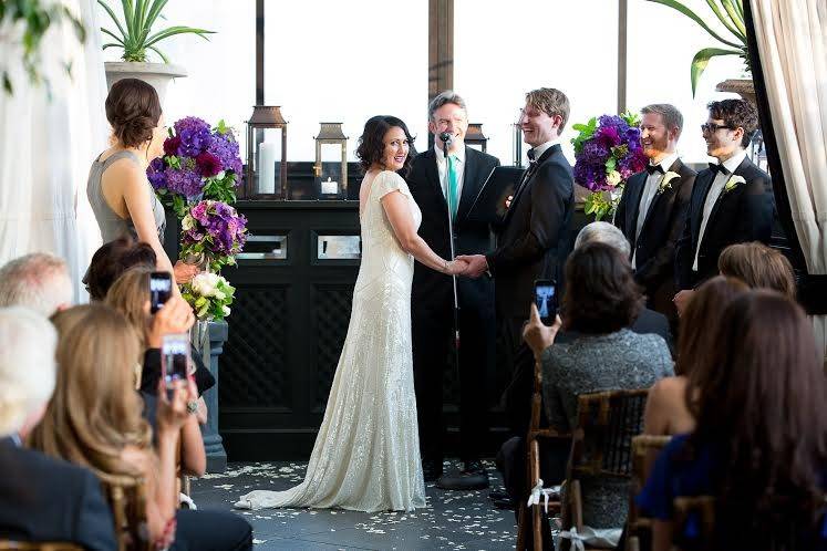 Nicole & Drew, Gramercy Hotel. Most gorgeous bride I've ever married. Other than my wife, of course.