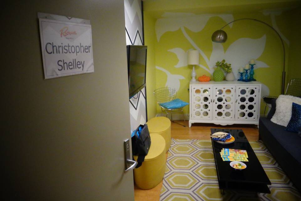 My dressing room at Rachael Ray