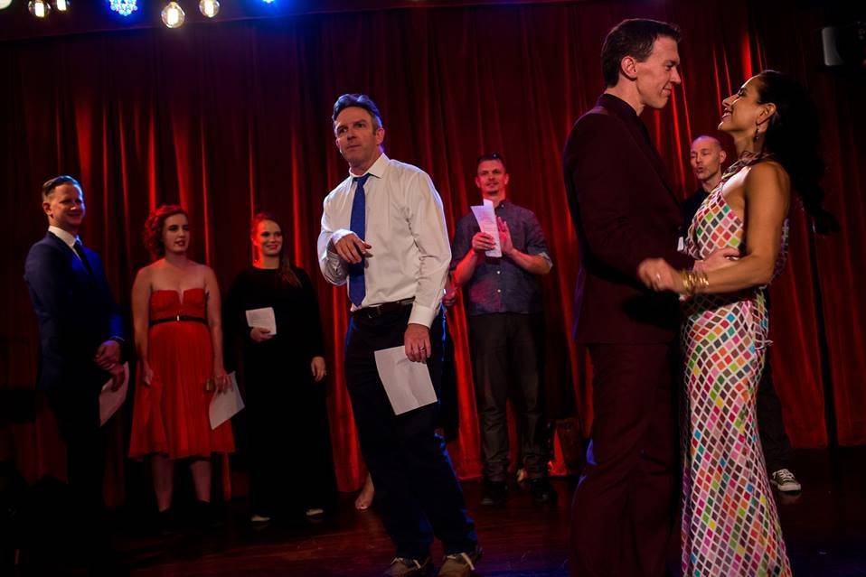 Ryan & Tatiana: I married them 3 times - one small elopement in 2015, one fun family wedding, and this event - a musical ceremony followed by a dance party complete with a massive balloon-drop. I doubled as Officiant/MC, sharing the bill with the magnificent Robyn Adele Anderson.