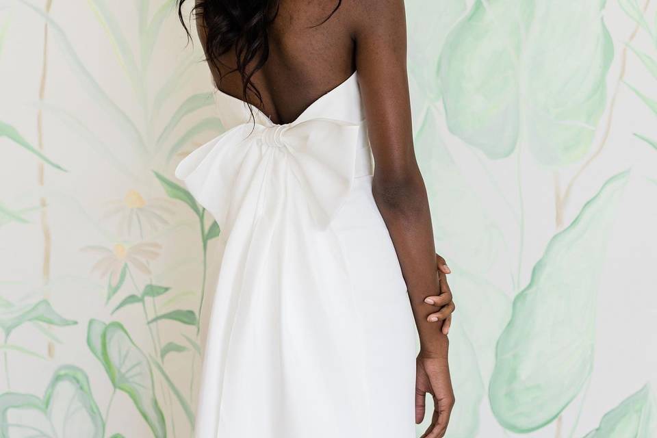 White modern dress