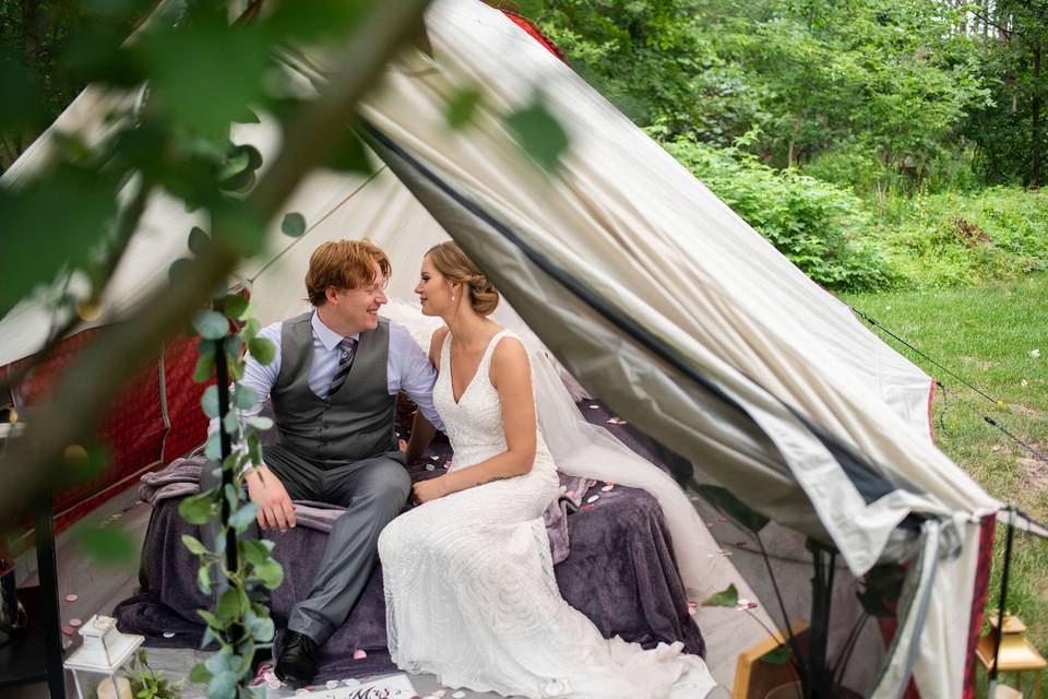Camping wedding