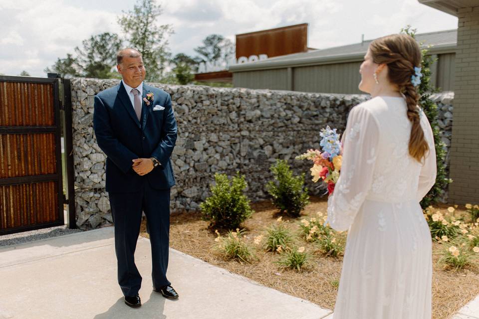 First look with dad