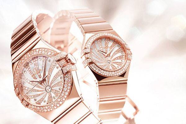 Rose gold watch