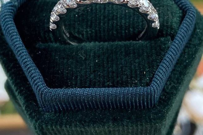 Elongated Cushion Cut Ring