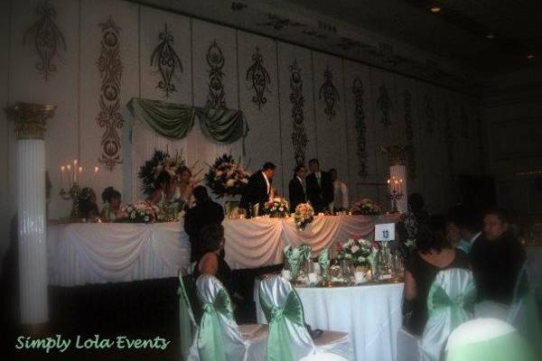 Wedding reception