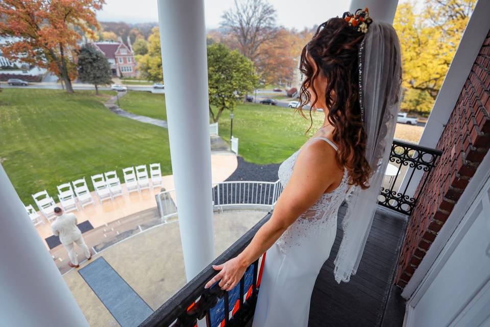 Bride in The Balcony