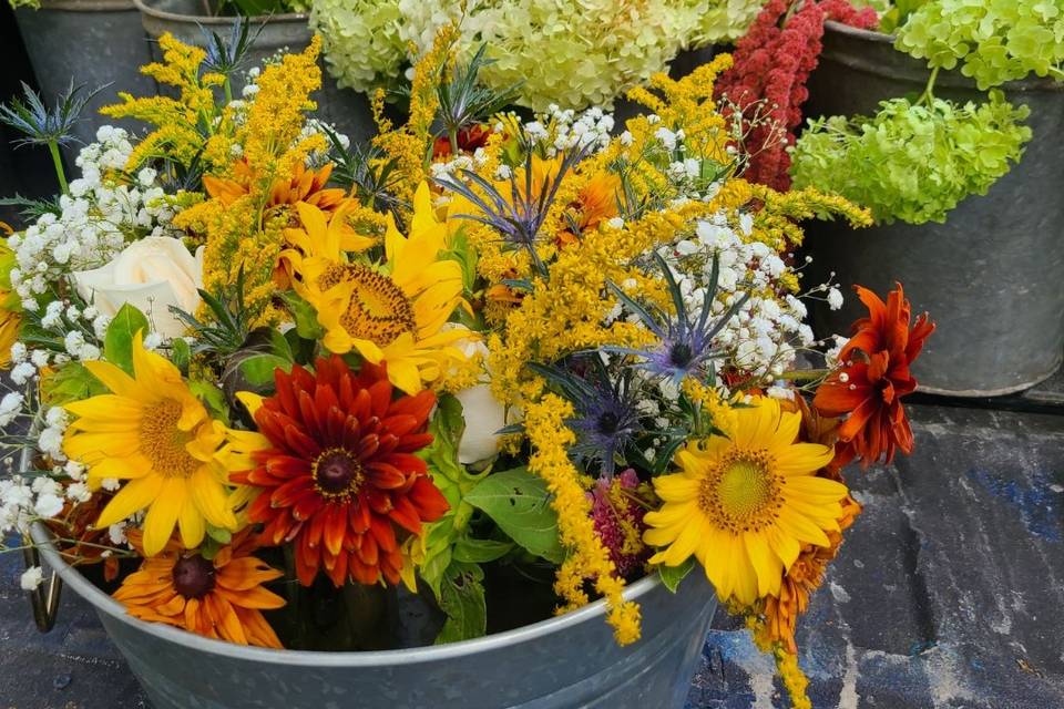 Rustic bouquets