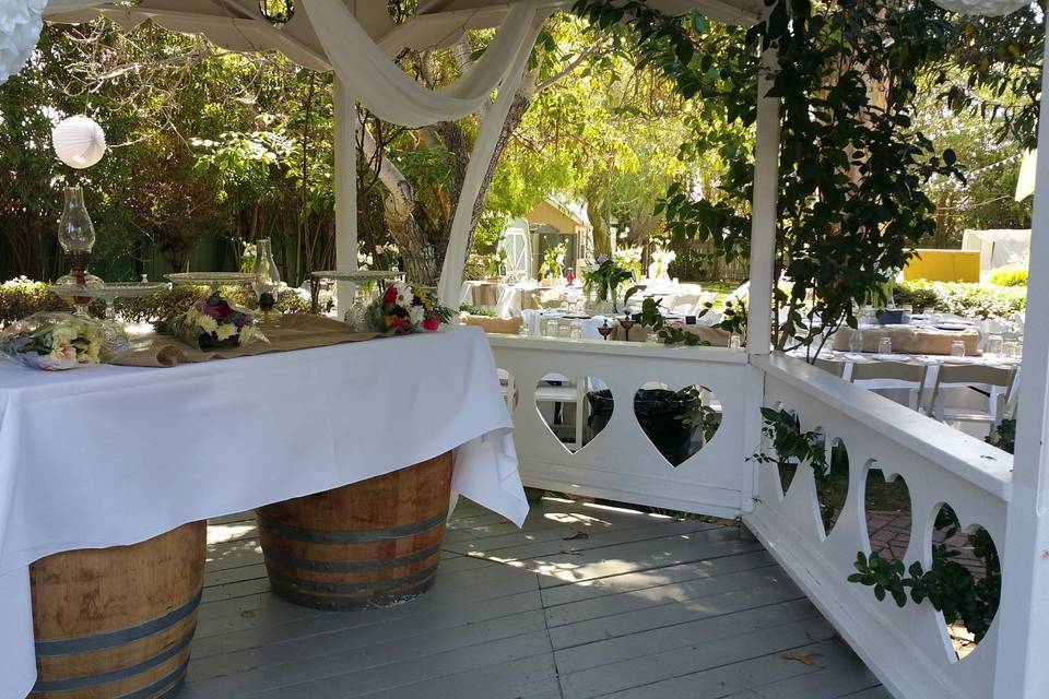 Catering service at the pavilion