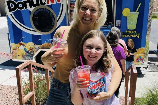 Mini Donuts and Lemonade
