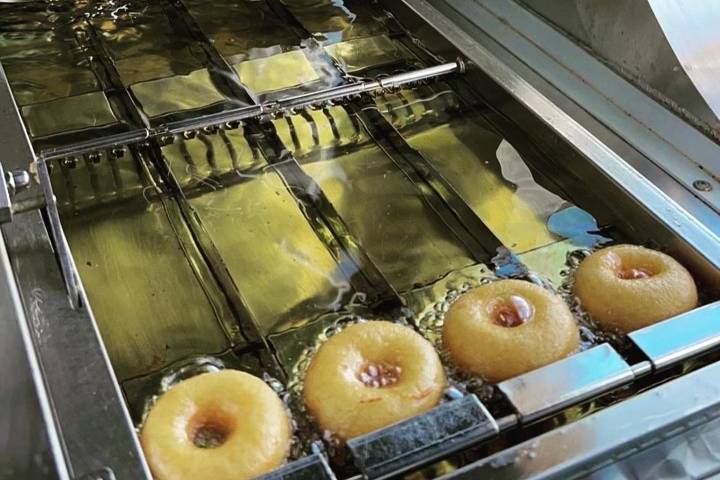 Mini Donuts in the Fryer