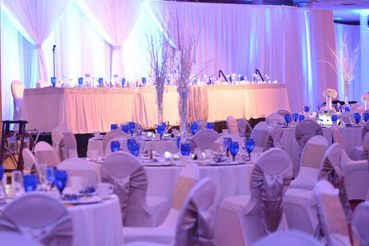 Ballroom and Head table