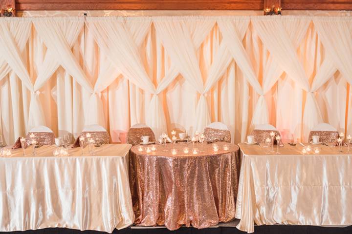 Head Table and Backdrop