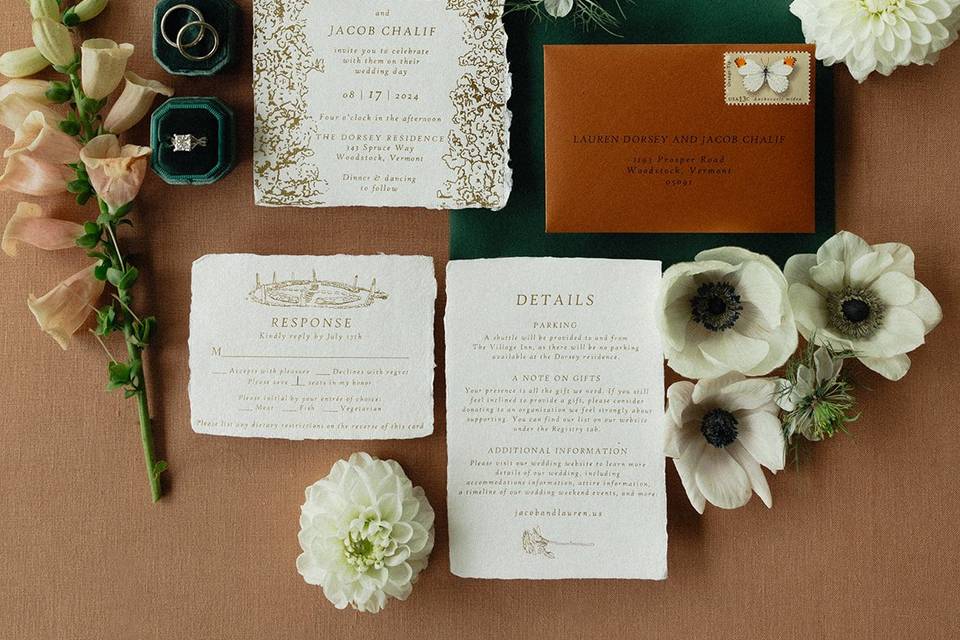 Flatlay - Letters to Rose