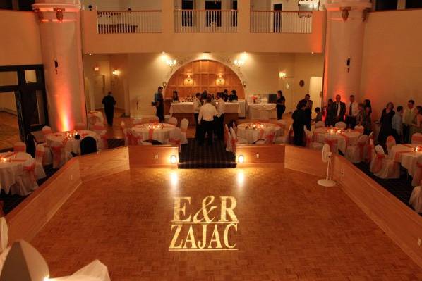 Greystone Castle Uplighting Syracuse DJ Black Tie Entertainment