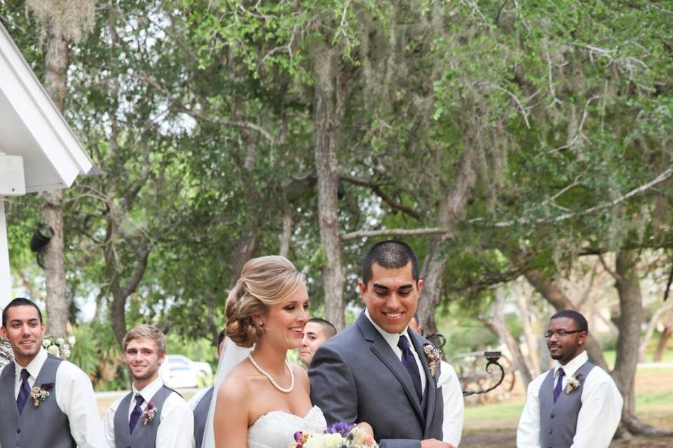 Arrival of the bride