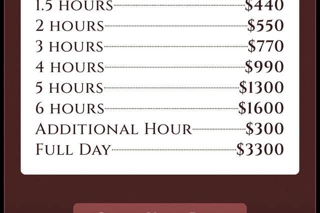Wedding Photography Price