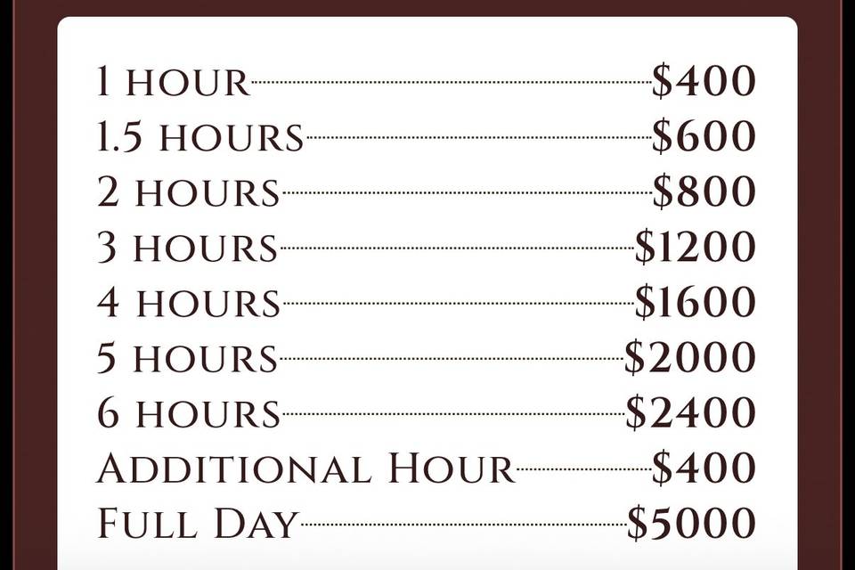 Wedding Videography Packages