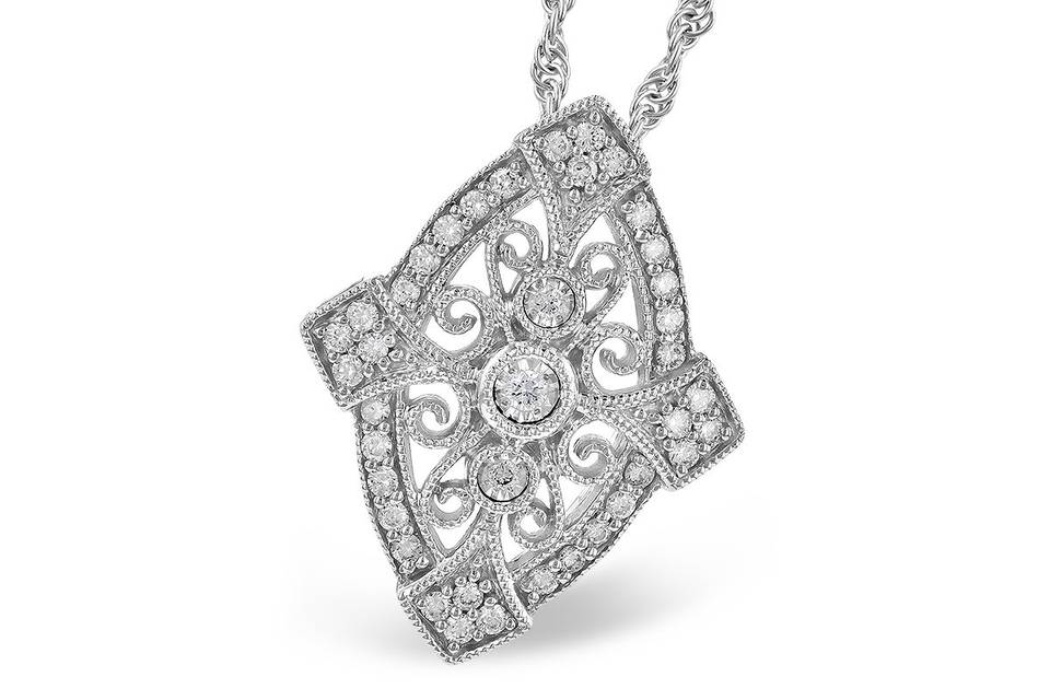 Antique Style Diamond Pendant