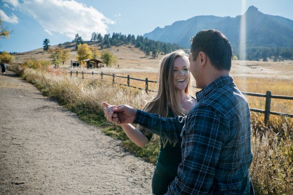 Boulder Flatirons Engagement