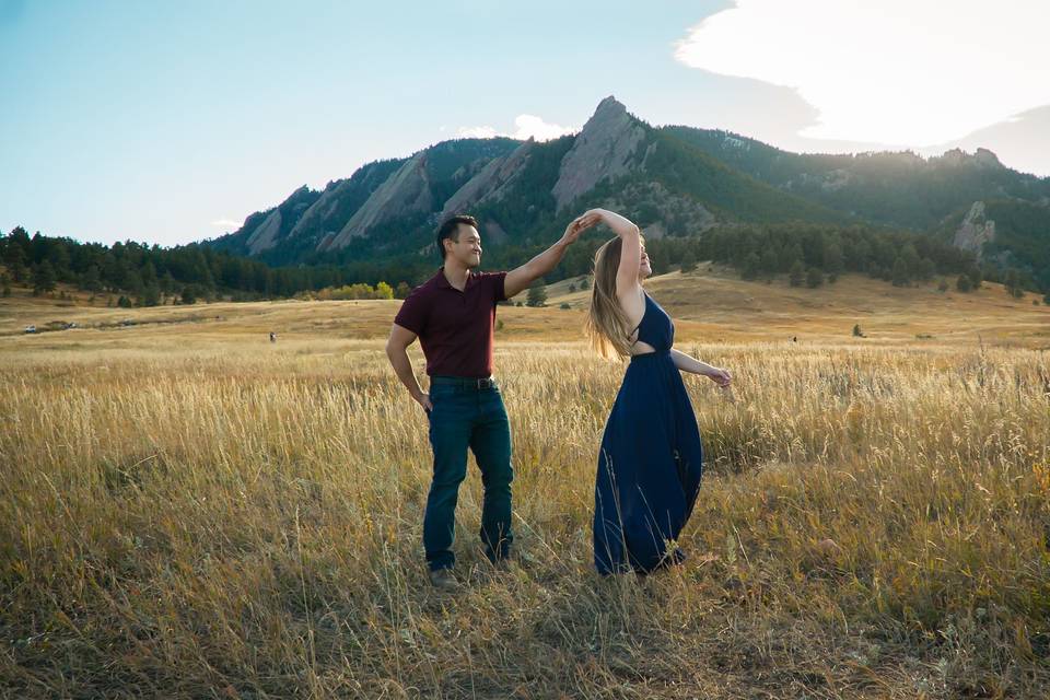 Boulder Flatirons Engagement