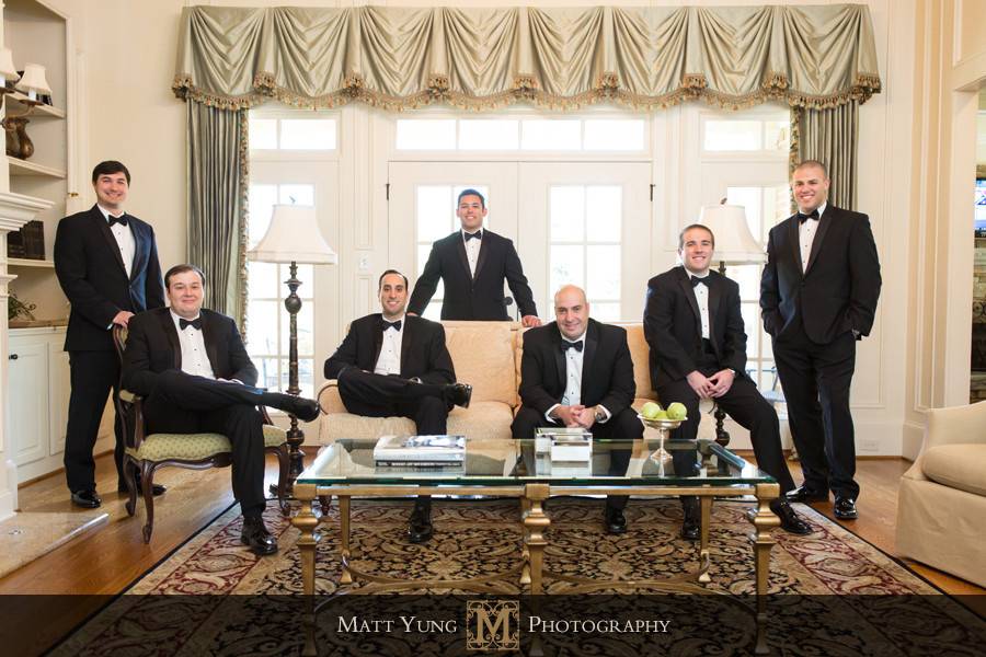 Groom with his groomsmen