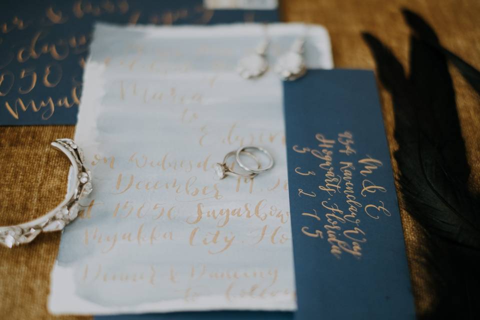 Watercolor invitation