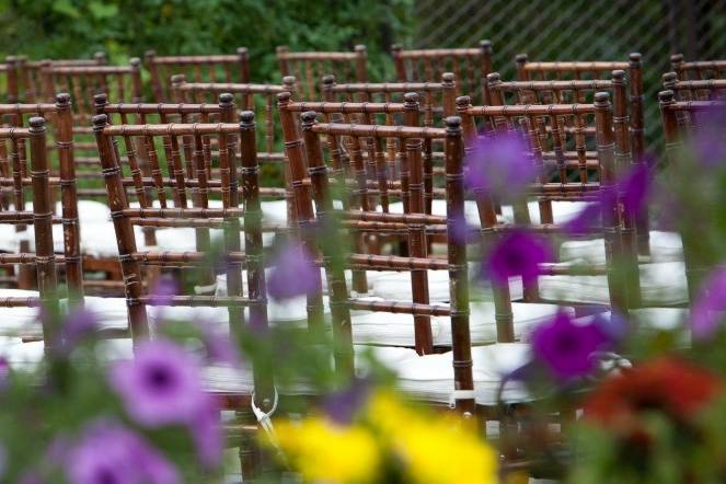 Chairs Set up For Ceremony