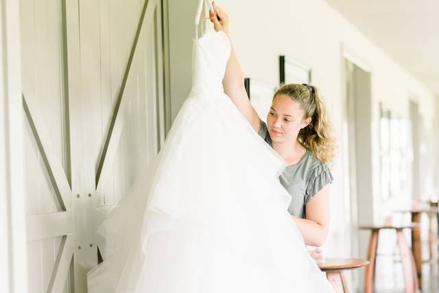 The wedding dress