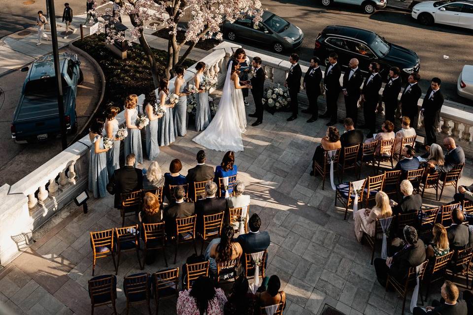 Ceremony on the Terrace at DAR