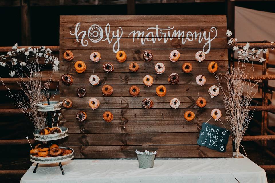 Delicious donut display