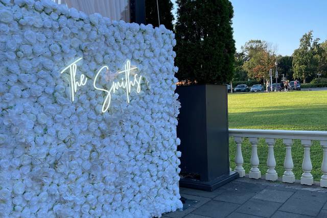 Silk Flower Walls