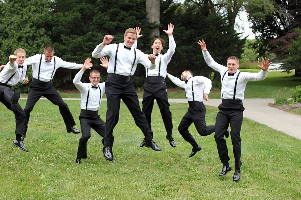 Groom and groomsmen
